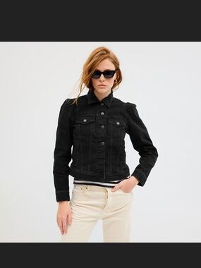 GAP Washed Black Denim Jacket